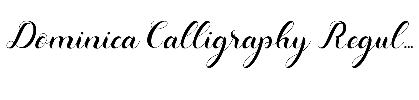 Dominica Calligraphy Regular